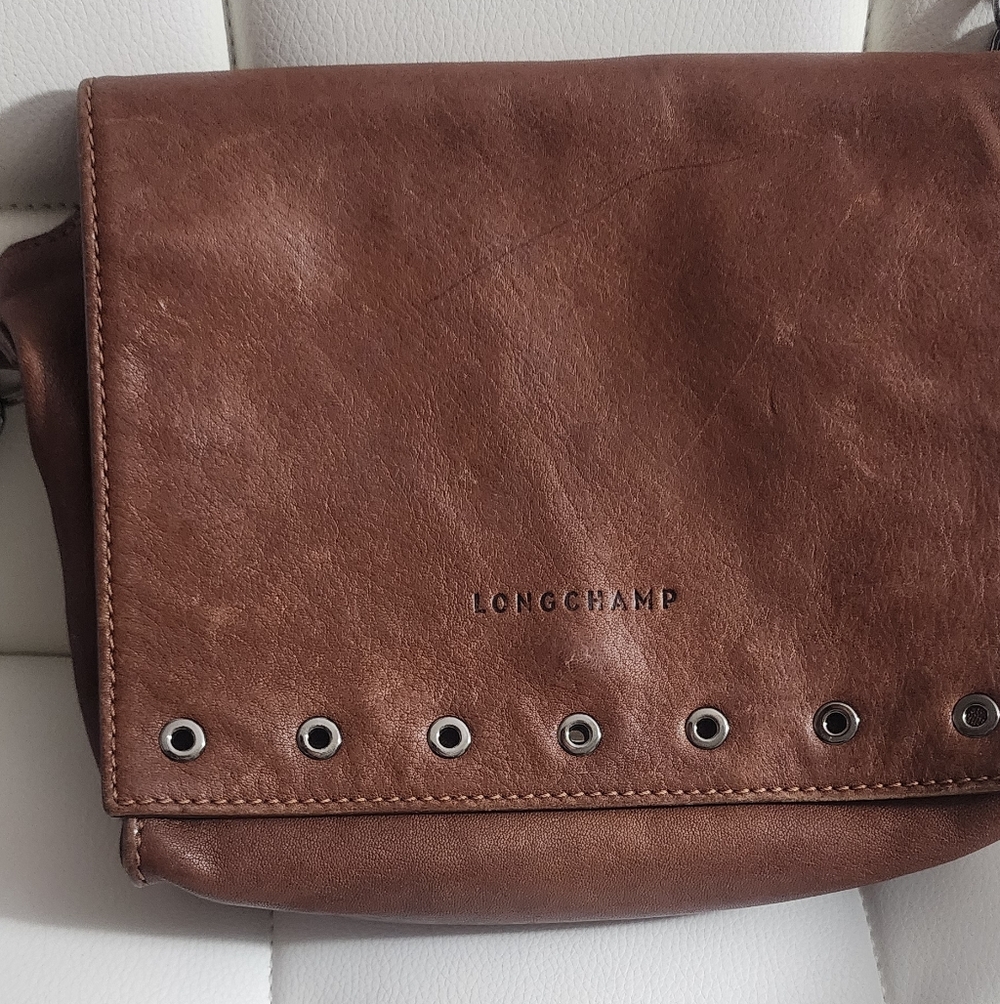 Longchamp‎ Brown Leather Bag.